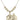 Saint Christopher Crystal Necklace | 7/8 inch | 6mm Beads   14kt Gold Filled