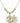 Saint Christopher Crystal Necklace | 7/8 inch | 6mm Beads   14kt Gold Filled