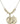 Saint Christopher Crystal Necklace | 7/8 inch | 6mm Beads   14kt Gold Filled