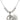 Saint Christopher Crystal Necklace | 7/8 inch | 6mm Beads   Sterling Silver