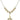 Fleur de Lis Crystal Necklace | 3/4 inch | 6mm Beads   14kt Gold Filled