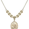 Madonna Crystal Necklace | 3/4 inch | 6mm Beads   14kt Gold Filled