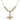 Crucifix Crystal Necklace | 1 inch | 6mm Beads   14kt Gold Filled