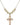 Crucifix Crystal Necklace | 1 inch | 6mm Beads   14kt Gold Filled
