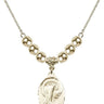 Sorrowful Mother Crystal Necklace | 7/8 inch | 6mm Beads   14kt Gold Filled