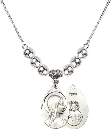 Sorrowful Mother Crystal Necklace | 7/8 inch | 6mm Beads | N32-0599