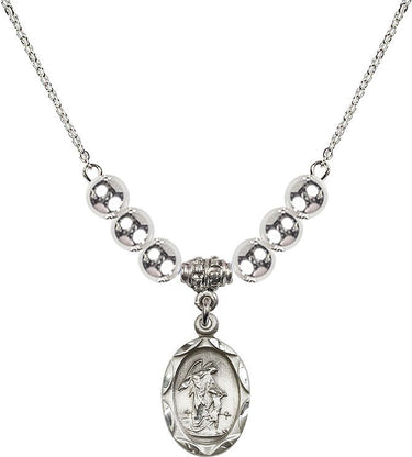 Women's Guardian Angel Crystal Necklace | 3/4 inch | 6mm Beads | N32-0612E