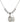 Miraculous Medal Crystal Necklace | 3/4 inch | 6mm Beads   Sterling Silver
