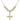 Crucifix Crystal Necklace | 1 1/8 inch | 6mm Beads   14kt Gold Filled