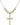 Crucifix Crystal Necklace | 1 1/8 inch | 6mm Beads   14kt Gold Filled