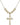 Crucifix Crystal Necklace | 1 1/8 inch | 6mm Beads   14kt Gold Filled