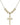 Crucifix Crystal Necklace | 1 1/8 inch | 6mm Beads   14kt Gold Filled