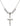 Crucifix Crystal Necklace | N32-0651 | 1 1/8 inch | 6mm Beads
