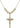 Crucifix Crystal Necklace | 1 3/8 inch | 6mm Beads   14kt Gold Filled