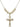 Crucifix Crystal Necklace | 1 1/4 inch | 6mm Beads   14kt Gold Filled