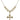 Crucifix Crystal Necklace | 1 inch | 6mm Beads   14kt Gold Filled