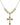 Crucifix Crystal Necklace | 1 inch | 6mm Beads   14kt Gold Filled