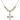 Crucifix Crystal Necklace | 1 1/8 inch | 6mm Beads   14kt Gold Filled