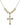 Crucifix Crystal Necklace | 1 1/8 inch | 6mm Beads   14kt Gold Filled