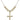Crucifix Crystal Necklace | 1 1/8 inch | 6mm Beads   14kt Gold Filled