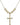 Crucifix Crystal Necklace | 1 1/8 inch | 6mm Beads   14kt Gold Filled
