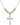 Cross Crystal Necklace | 1 1/8 inch | 6mm Beads   14kt Gold Filled