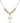 Cross Crystal Necklace | 3/4 inch | 6mm Beads   14kt Gold Filled