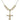 Crucifix Crystal Necklace | 1 1/4 inch | 6mm Beads   14kt Gold Filled