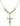 Crucifix Crystal Necklace | 1 1/4 inch | 6mm Beads   14kt Gold Filled