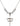 Cross Crystal Necklace | 1 1/8 inch | 6mm Beads   Sterling Silver