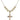 Crucifix Crystal Necklace | 1 inch | 6mm Beads   14kt Gold Filled