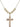 Crucifix Crystal Necklace | 1 1/4 inch | 6mm Beads   14kt Gold Filled