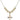 Cross Crystal Necklace | 3/4 inch | 6mm Beads   14kt Gold Filled