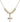 Cross Crystal Necklace | 3/4 inch | 6mm Beads   14kt Gold Filled