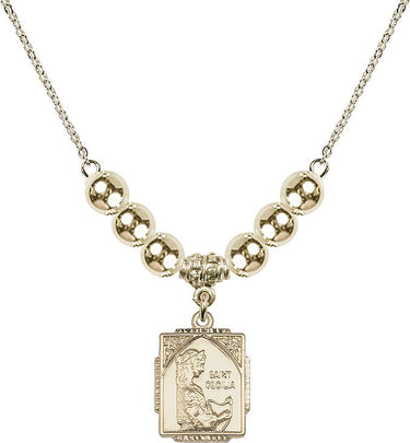 Saint Cecilia Crystal Necklace | 5/8 inch | 6mm Beads | N32-0804CE