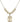 Saint Christopher Crystal Necklace | 3/4 inch | 6mm Beads   14kt Gold Filled