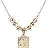 St. Jude Crystal Necklace | 5/8 inch | 6mm Beads   14kt Gold Filled
