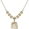 Saint Joseph Crystal Necklace | 3/4 inch | 6mm Beads   14kt Gold Filled