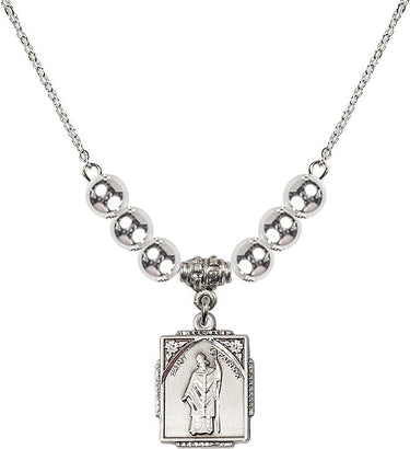 St. Patrick Crystal Necklace | 3/4 inch | 6mm Beads | N32-0804PA