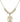 Saint Michael the Archangel Crystal Necklace | 5/8 inch | 6mm Beads   14kt Gold Filled