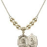 Scapular Crystal Necklace | 5/8 inch | 6mm Beads   14kt Gold Filled