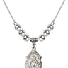 Mother of a Priest Crystal Necklace | 3/4 inch | 6mm Beads   Sterling Silver