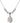 Mother of a Priest Crystal Necklace | 3/4 inch | 6mm Beads   Sterling Silver