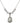 Saint Teresa of Calcutta Crystal Necklace | 3/4 inch | 6mm Beads   Sterling Silver