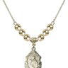 Saint Anne Crystal Necklace | 3/4 inch | 6mm Beads   14kt Gold Filled