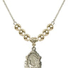 Saint Cecilia Crystal Necklace | 3/4 inch | 6mm Beads   14kt Gold Filled