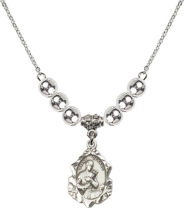 Saint Gerard Majella Gerard Crystal Necklace | 3/4 inch | 6mm Beads | N32-0822G