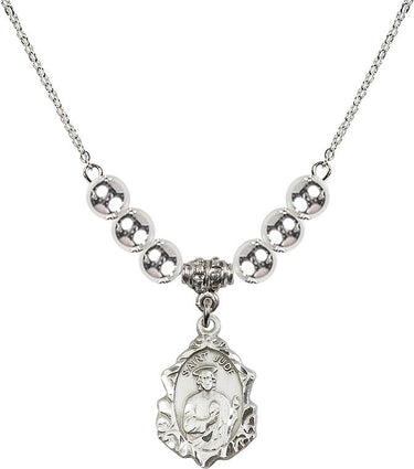St. Jude Crystal Necklace | 3/4 inch | 6mm Beads | N32-0822J