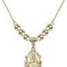 Scapular Crystal Necklace | 3/4 inch | 6mm Beads   14kt Gold Filled