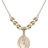 First Penance Crystal Necklace | 3/4 inch | 6mm Beads   14kt Gold Filled
